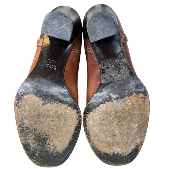 Gucci Interlocking GG Brown Leather Riding Boots Size 40 US 10 *Read Description - Picture 9 of 15